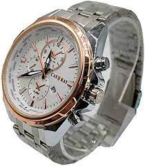 Cassray men's Wrist Watch Silver Metal